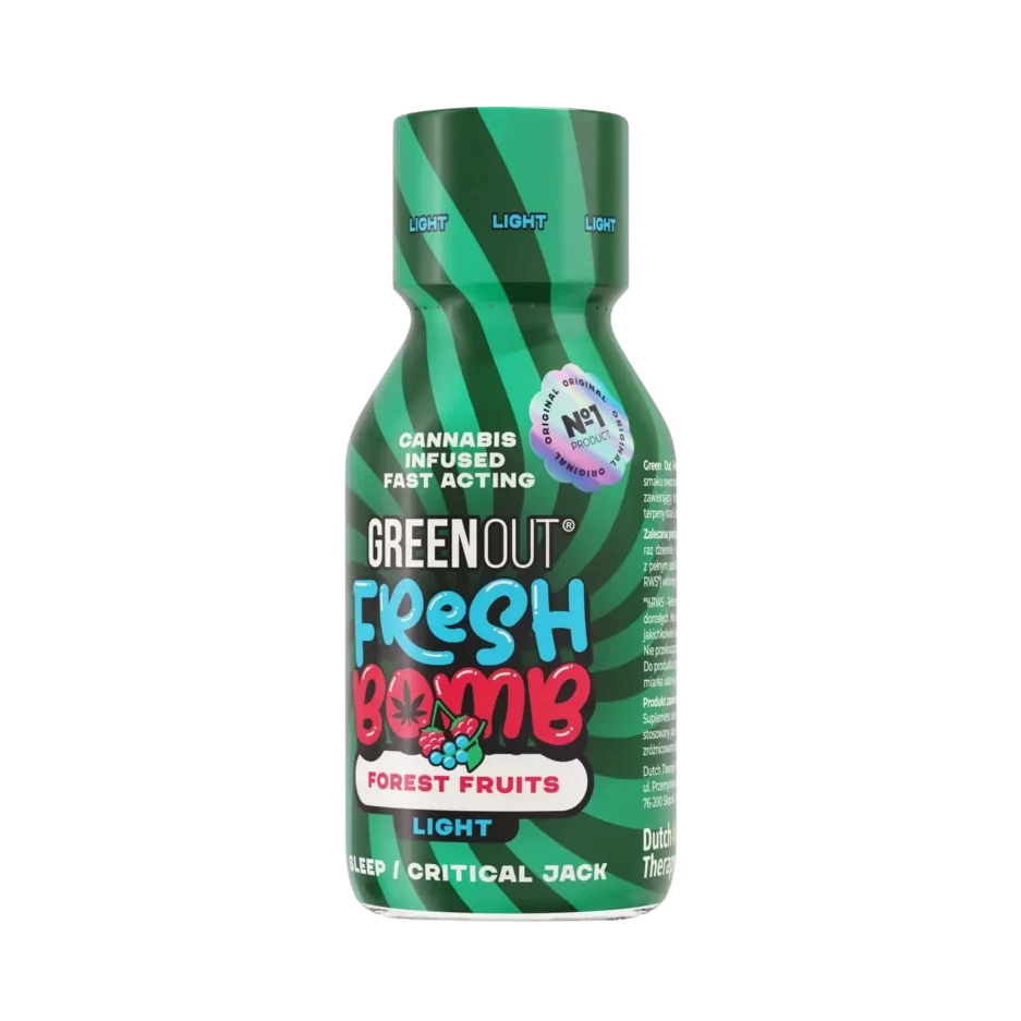 Hemp Shot Green Out Fresh Bomb Forest Fruits Light o smaku owoców leśnych