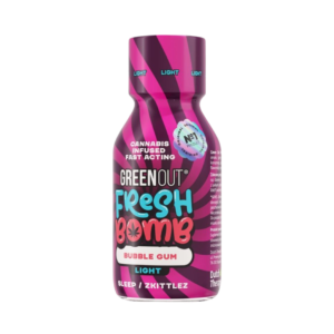 Hemp Shot Green Out Fresh Bomb Bubble Gum Light o smaku gumy balonowej