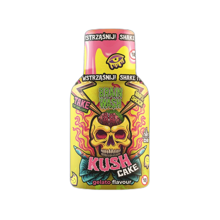 Hemp Shot CBD Brain Wash Kush Cake Gelato 100ml Hybrid
