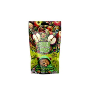 Żelki konopne CBD Brain Wash Sour Apple 100g