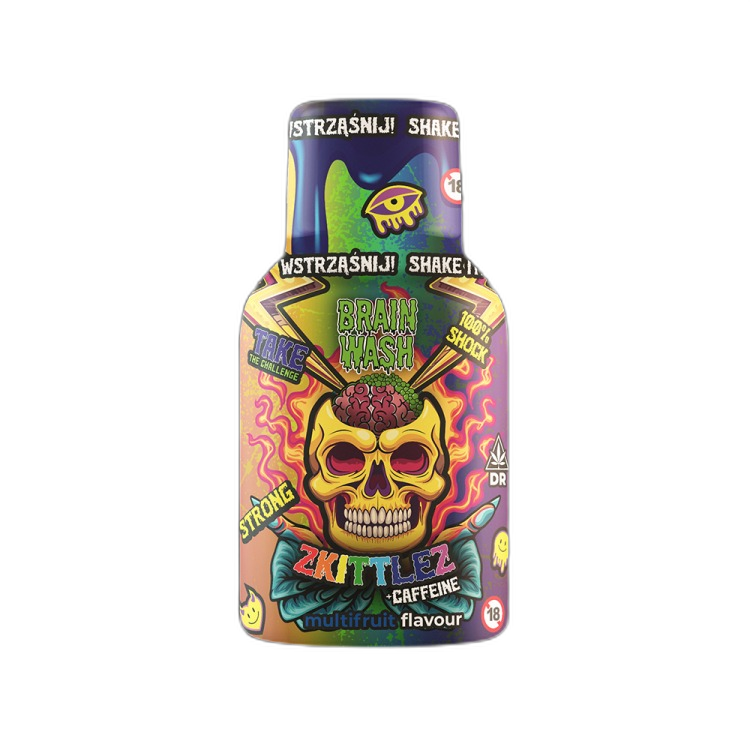 Hemp Shot CBD Brain Wash Zkittlez 100ml Hybrid z kofeiną