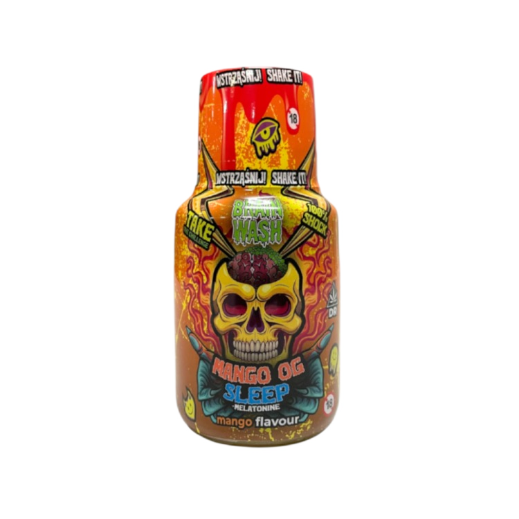 Hemp Shot CBD Brain Wash Mango OG Sleep 100ml Indica